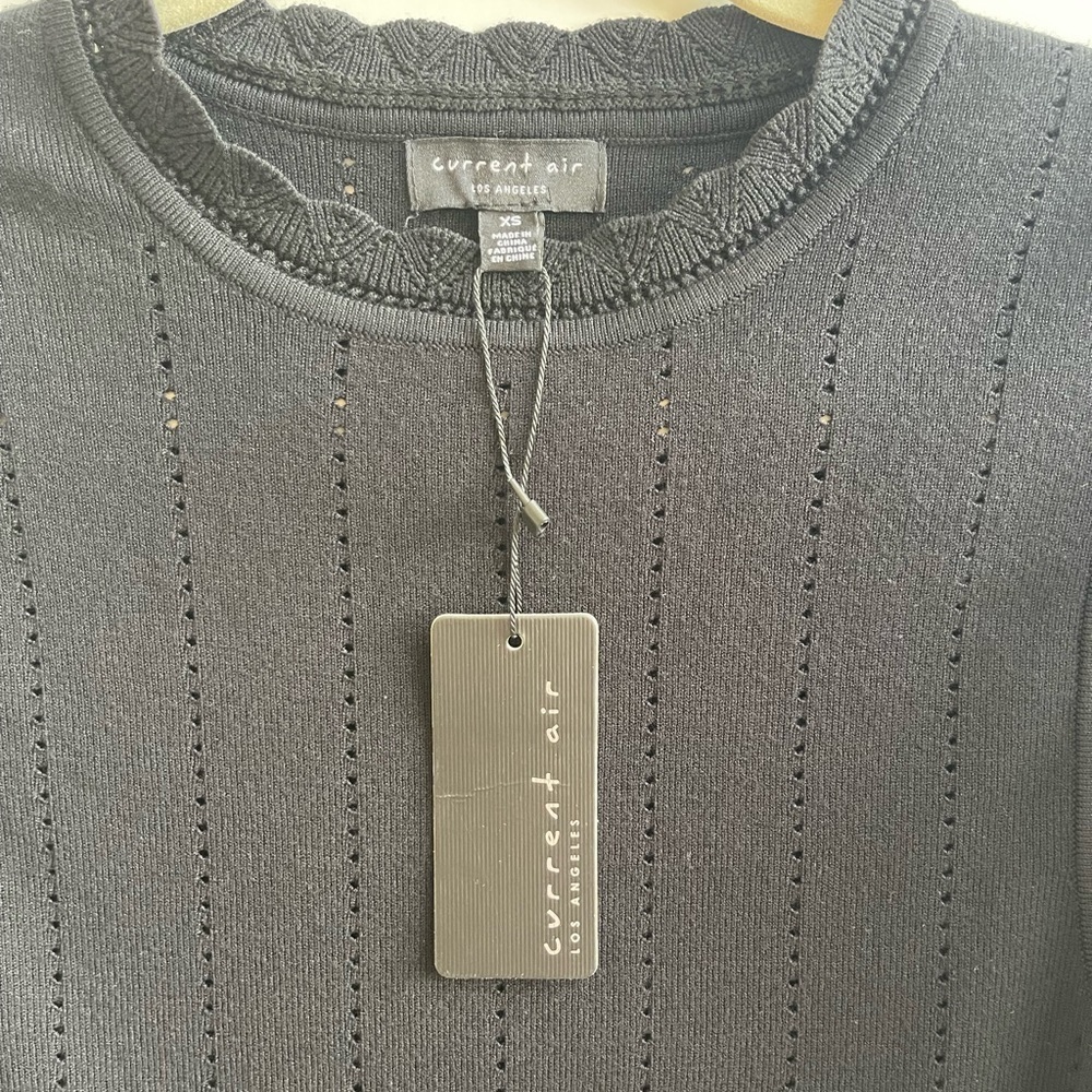 Anthropologie Current Air Susanne Pullover mixed media sweater NWT - Picture 3 of 9